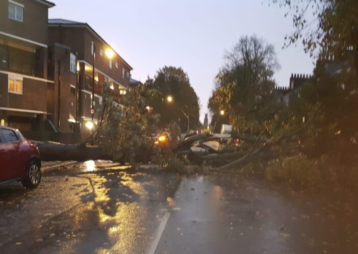 Hurrikán erejű vihar Londonban és Dél-Anglia több területén: fákat tépett ki és épületeket rongált meg az óriási erejű szél 3