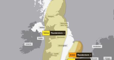 Életveszélyes körülményeket teremthet a vihar Nagy-Britannia több térségében – Eközben az ország más részein akár 30C is lehet