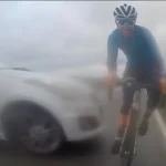 Centiken múlt egy biciklis élete Angliában: videón a megdöbbentő jelenet