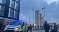 Egész épületeket kellett evakuálni: bármelyik percben összedőlhet az egyik építkezési daru Leeds központjában a Debi vihar közepette 2