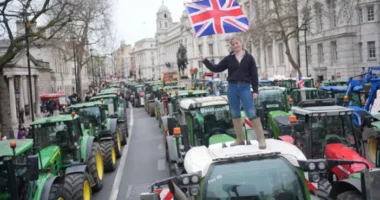 Hatalmas gazdatüntetés Londonban: traktorokkal szállták meg a belvárost