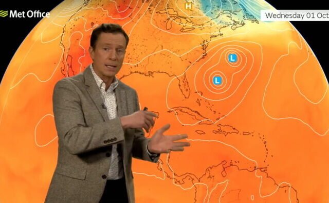 Özönvízszerű eső és szélviharok várhatók Nagy-Britannia több részén 2 hurrikán miatt