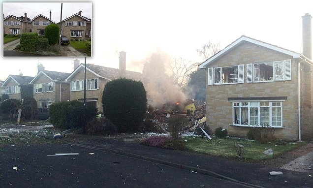 Picture by Rob Varley/Guzelian Picture: House explosion in Haxby on Springwood, in York , North Yorkshire.  Emergency services are now on the scene