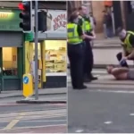 A nyílt utcán kezdett el embereket megtámadni egy fegyveres férfi Nagy-Britanniában