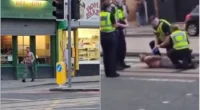 A nyílt utcán kezdett el embereket megtámadni egy fegyveres férfi Nagy-Britanniában