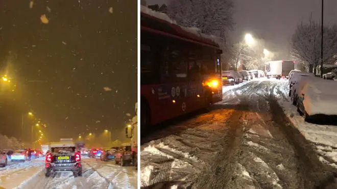 Hatalmas hóesés Anglia számos területén: több repülőtér teljesen megbénult, rengeteg járatot töröltek, és az utakon is sok helyen kaotikus a helyzet