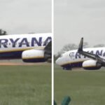 Vészhelyzet a Ryanair egyik angliai járatán – leszállásnál meghibásodott az első kerék