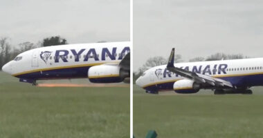 Vészhelyzet a Ryanair egyik angliai járatán – leszállásnál meghibásodott az első kerék