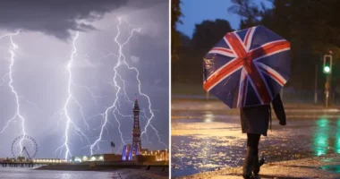 Nagy vihar éri el Nagy-Britanniát – a Met Office 10 órán át tartó időjárási figyelmeztetést adott ki, előtte viszont az év eddigi legmelegebb napja jöhet