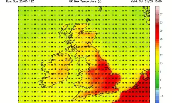 Az eső után jön a nyár - mini hőhullám és akár 27 °C várható a hét végén Nagy-Britannia 13 régiójában