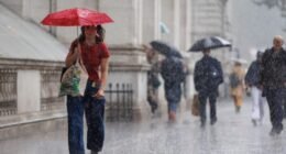 Hatalmas eső jön és érinti Londont, Angliát és Wales-t is a hétvégén – komoly figyelmeztetést adott ki a Met Office