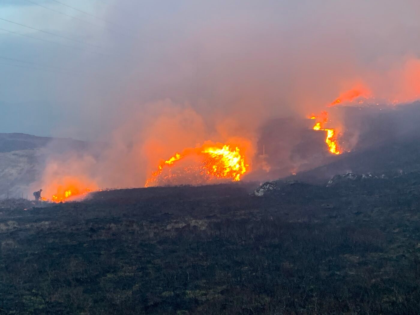 Hatalmas terület lángokban Nagy-Britanniában: drámai képek a Cairngorms Nemzeti Parkból Hatalmas terület lángokban Nagy-Britanniában: drámai képek a Cairngorms Nemzeti Parkból