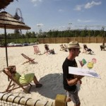 Vadiúj homokos „tengerpart” nyílt Londonban az olimpiai park mellett