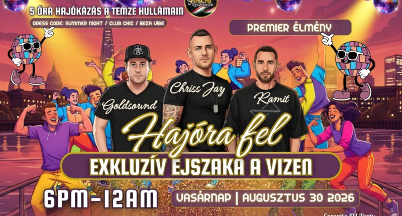 HAJÓRA FEL CORONITA! – AZ ELSŐ EXKLUZÍV ÉJSZAKA A VIZEN 5 órán át