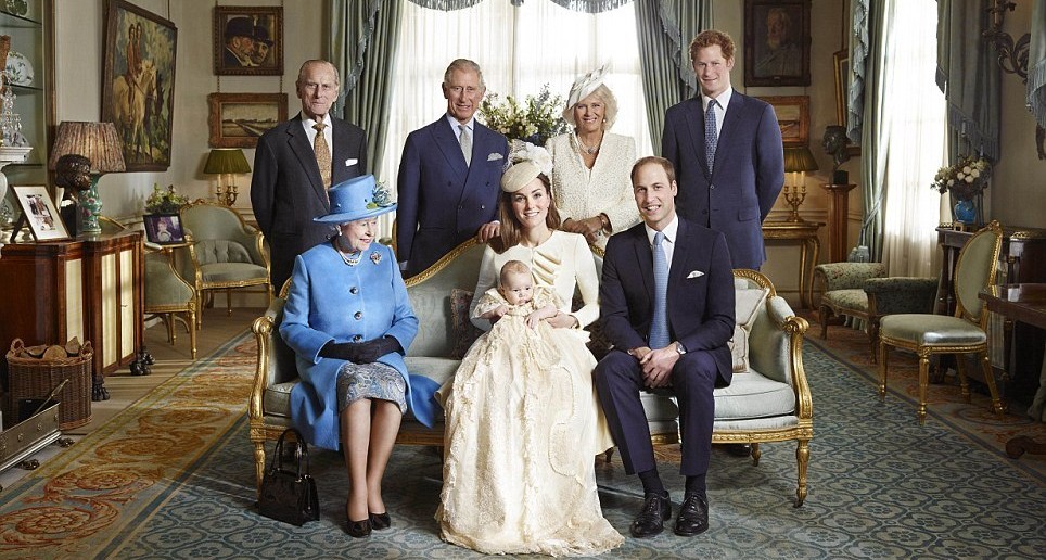 British royal family for the christening of Prince George by photographer Jason Bell