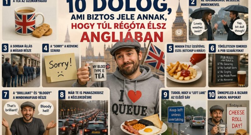 10 dolog, ami biztos jele annak, hogy túl régóta élsz Angliában