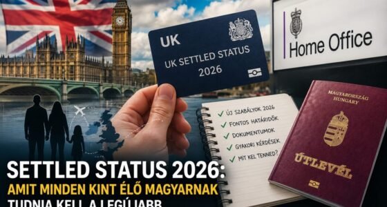 Settled status 2026: amit MINDEN kint élő magyarnak tudnia kell a legújabb Home Office-szabályokról