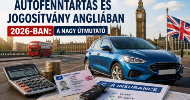 Autófenntartás és jogosítvány Angliában 2026-ban: A nagy útmutató