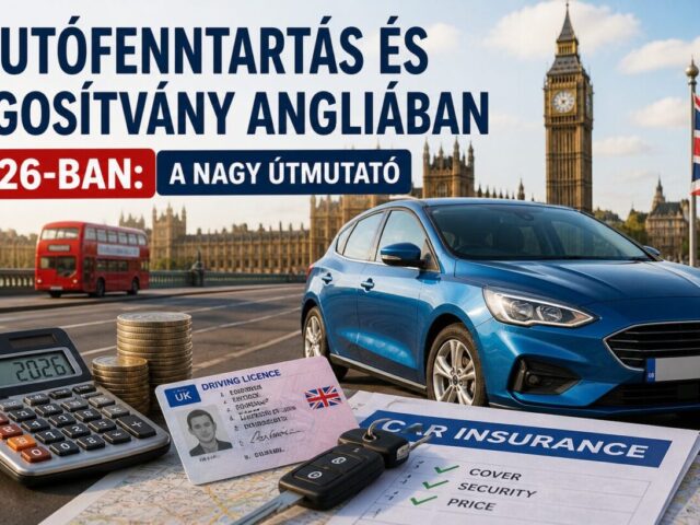 Autófenntartás és jogosítvány Angliában 2026-ban: A nagy útmutató