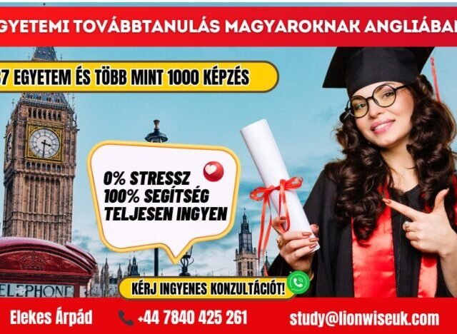 Ingyenes segítség magyaroknak az angliai továbbtanuláshoz – akár érettségi nélkül is!