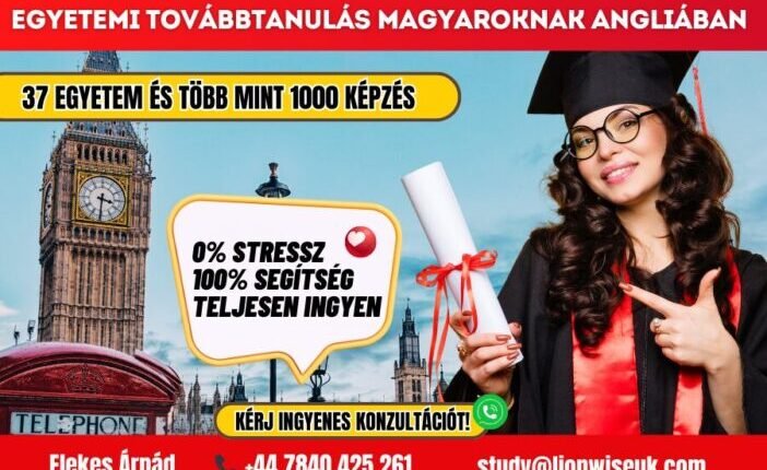 Ingyenes segítség magyaroknak az angliai továbbtanuláshoz – akár érettségi nélkül is!
