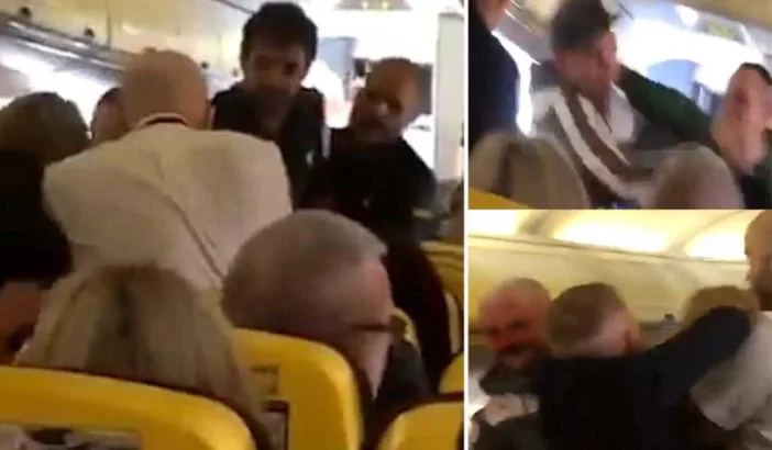 Összeverekedtek az utasok a Ryanair egyik nagy-britanniai járatán, mert egy nőn nem volt cipő 2
