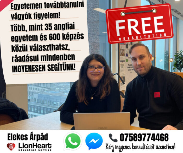 Szuper ingyenes segítségnyújtás az angliai magyaroknak a továbbtanuláshoz, akár érettségi nélkül is!