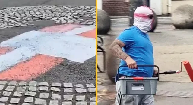 Egy „nagy brit hazafi” hatalmas bakiján röhög egész Anglia – egy feladata volt, egy angol zászlót felfesteni