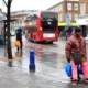 People shop for groceries in south east London