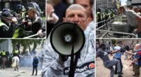 Újabb komoly összecsapás a rendőrök és a tüntetők közt London belvárosában