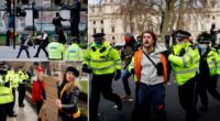 A rendőrség elkezdte letartóztatni a tüntetőket és a lockdown szabályait megsértőket Angliában 1