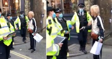 Bilincsben vezettek el egy nőt Londonban, mert túl messzire ment kávét venni