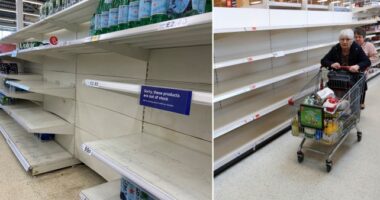 Pánikvásárlás UK: egyre több termék hiányzik a polcokról, és sokan már most karácsonyra „pánikvásárolnak”