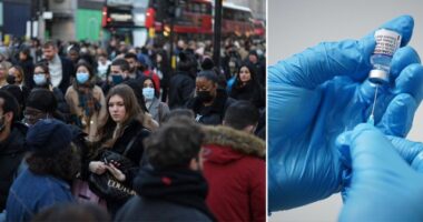 Kiderült, hogy az omicron variánssal fertőzöttek több, mint fele Angliában olyan személy, aki be van oltva