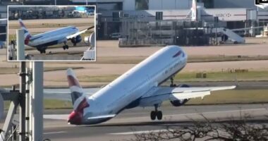 Majdnem felborult egy repülőgép leszállás közben Londonban a hatalmas szélben