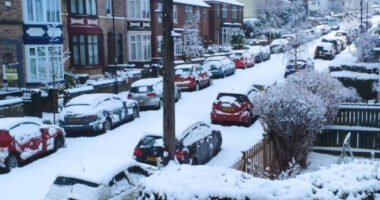 Újabb hatalmas havazás Nagy-Britanniában, borstyán színű figyelmeztetés az ország északi felén