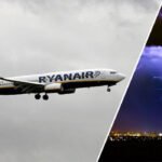 Percekre a tragédiától: nem tudott landolni a Ryanair brit járata a viharban, 6 percnyi üzemanyaguk maradt