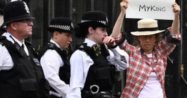 Letartóztatással fenyegettek meg egy férfit, csak mert „nem az én királyom” feliratot tartott fel egy darab papíron