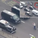 Egy férfi berohant Károly király kocsija elé az út közepére