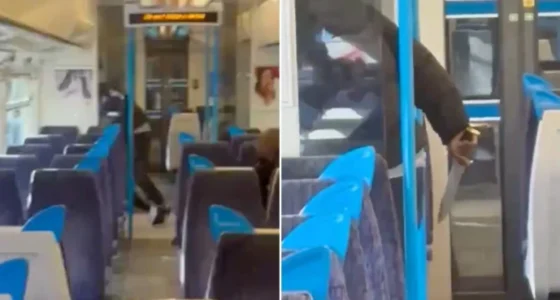 A sikoltozó utasok szeme láttára késeltek meg egy férfit egy vonaton Angliában 1