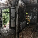 Az emeleti ablakon kellett kiugrania egy egész családnak Angliában, hogy megmeneküljenek a lángoló épületből