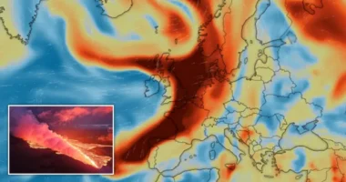 Mérgező gázt tartalmazó felhőzet vonul át Nagy-Britannia egy jelentős része fölött