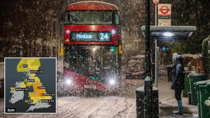 Hatalmas havazás és ónos eső az Egyesült Királyságban - fennakadások a közutakon és több repülőtér is megbénult 1