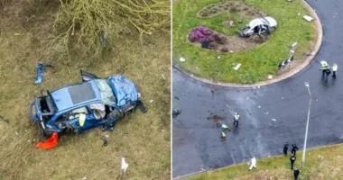 Horrorbaleset egy körforgalomnál Angliában: 2 ember életét vesztette 2 pedig súlyosan megsérült