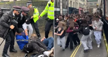 Több száz tinédzser okozott káoszt London belvárosában - dobálták a rendőröket, dulakodtak, balhéztak