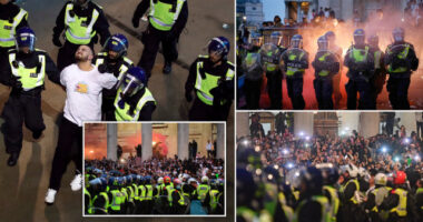 Hatalmas balhé az EB döntő előtt és után Londonban: 49 letartóztatott és 19 rendőr sérült meg