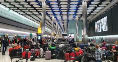 Káosz London legnagyobb repülőterén: utasok százait küldték haza a csomagjaik nélkül