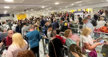 Volt, aki sírva fakadt: akkora káosz volt két angliai repülőtéren, hogy… egyszerűbb ha megnézitek a képeket