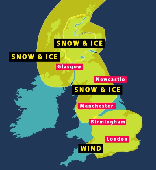 Figyelem! Újabb időjárási figyelmeztetések egész Nagy-Britanniában erre a hétre 4
