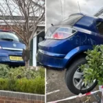 Szó szerint beleszállt egy lakóházba egy autó Dél-Angliában